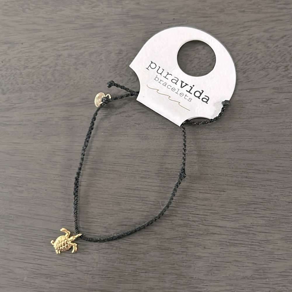 4/$20- Puravida turtle bracelet